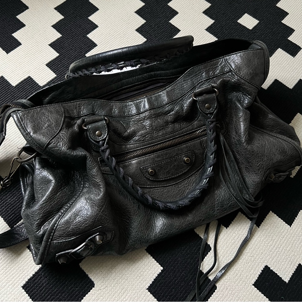‼️SOLD‼️BALENCIAGA MOTORCYCLE CITI BAG ANTHRACITE 2009